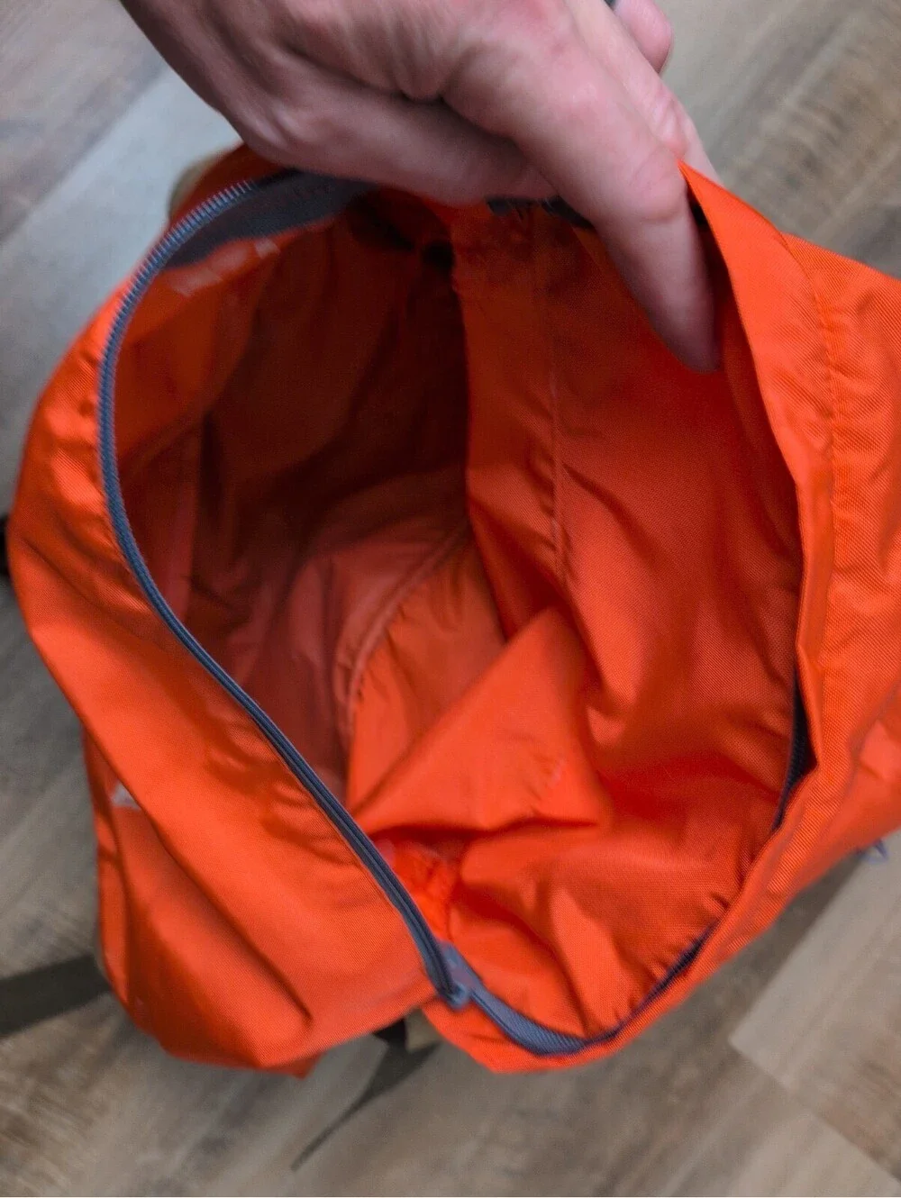 VINTAGE 1970’s TNF THE NORTH FACE  ORANGE BROWN & WHITE LABEL DAY BACKPACK